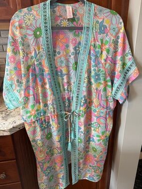 Floral Tie-Waist Kimono